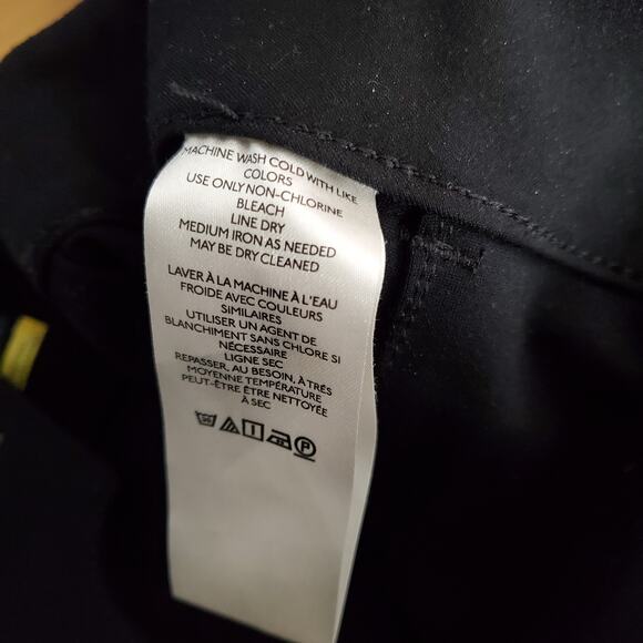 Maeve Anthropologie The Colette Cropped Wide Leg Trousers Pants Black Size 31 - Picture 9 of 9